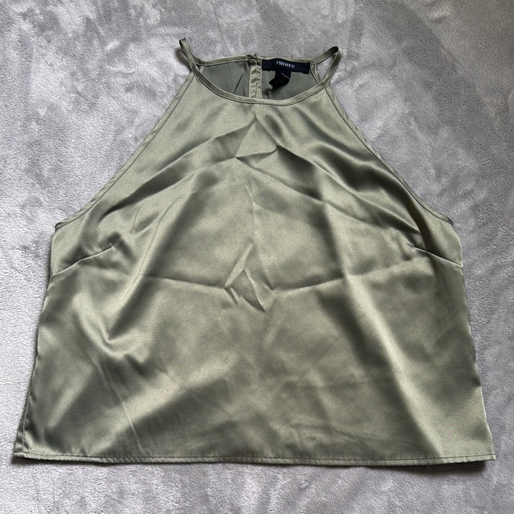 Forever 21 Green silky Top